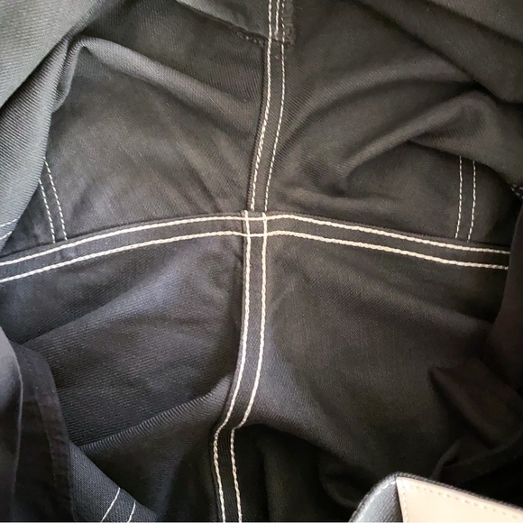 Jacquemus Le De Nimes Meunier Jeans Colorblock Panel Green Black Size 32 EUC - Picture 7 of 11